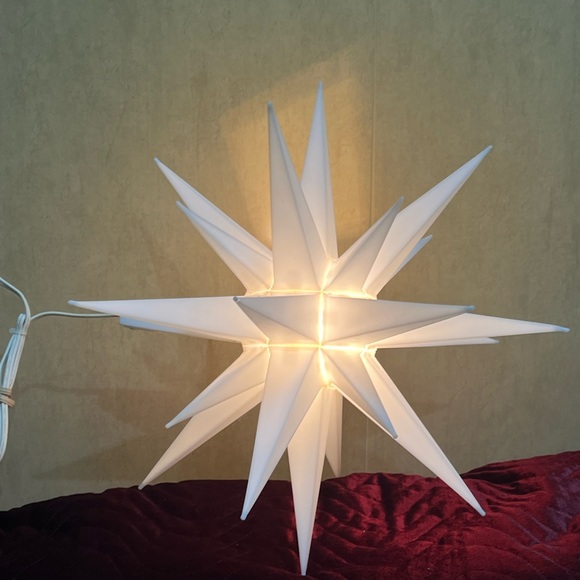 Vintage Star Of Bethlehem Moravian Star Christmas Decoration - Picture 13 of 14